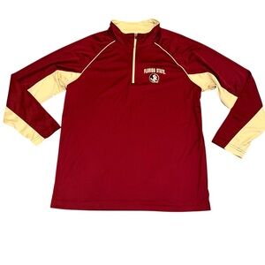 FSU Florida State Seminoles Colosseum Moisture Wick 1/4-Zip Pullover - Men's L